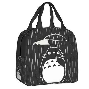 My Neighbor Totoro Studio Ghibli Изолированная сумка для ланча для женщин, термосумка-холодильник Хаяо Миядзаки, коробка для ланча, офис для пикника, путешествия