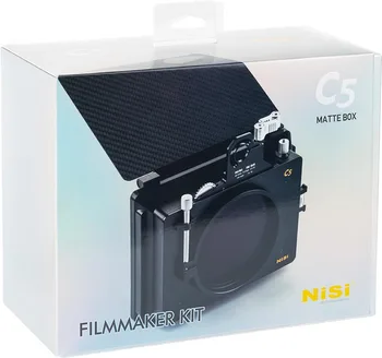 NiSi Cinema C5 Matte Box Filmmaker Kit / Стартовый набор / Комплект для кинотеатра, матовая коробка с фиксатором, VND 1-5 Стоп, фильтр в комплекте