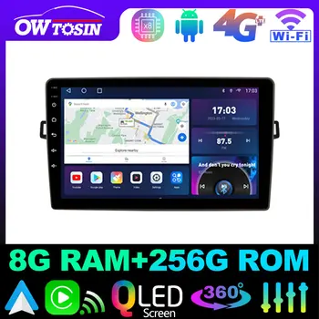 Owtosin QLED 1280*720 P 8 Core 8 + 128 Г Android Автомагнитола для Toyota Auris 1 E150 2006-2012 GPS CarPlay Android Auto Parrot BT DSP