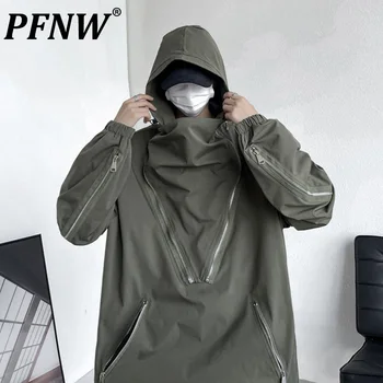 PFNW Новый Осенний Американский Модный Бренд Functional Charge Coat Мужская Уличная Водонепроницаемая Свободная Куртка Tide Darkwear Coats 12Z4164