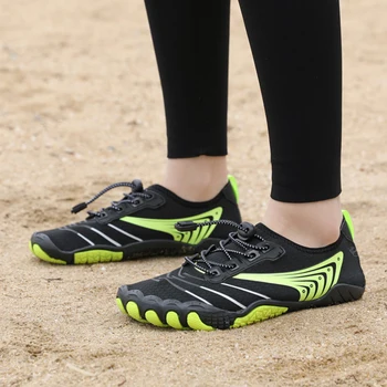Qiuck Drying Aqua Shoes, Мужская и женская водная обувь, кроссовки для бега босиком с пятью пальцами, Пляжная обувь для плавания 2023, Новое поступление