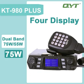 QYT KT-980 PLUS 75 Вт Мобильное Радио Двухдиапазонное 136-174 МГц 400-470 МГц Мобильное Радио Любительская Автомобильная Рация Автомобильный Трансивер