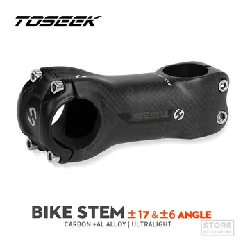 TOSEEK Carbon MTB Велосипедный Вынос 3K Матовый Зажим 31,8 ММ Для Руля Горного Шоссейного Велосипеда Длина Выноса 70/80/90/100/110/120/130мм