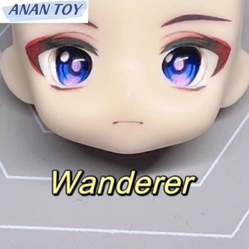 Wanderer Ob11 Face GSC Глиняный человечек Genshin Impact с открытым глазом Лицевая панель ручной работы Аниме Игрушки Аксессуары для игровых кукол