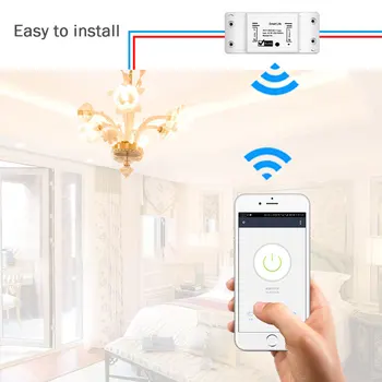 WiFi Tuya Wireless Smart Switch Приложение Модуль дистанционного управления переключателем Работа с Alexa Google Home Функция совместного использования Простота установки