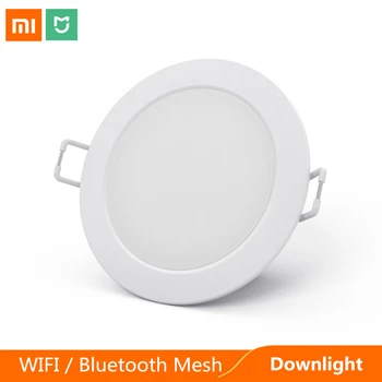 Xiaomi Mijia Smart Downlight wifi / Bluetooth Mesh Совместимое приложение Дистанционного управления с Mi home Белый /Теплый светодиодный Потолочный светильник