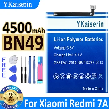 YKaiserin Аккумулятор для Xiao Mi BN49 BN4 9 BN-49 4500 мАч для Xiao Mi Red Mi 7A Замена Bateria + Бесплатные Инструменты