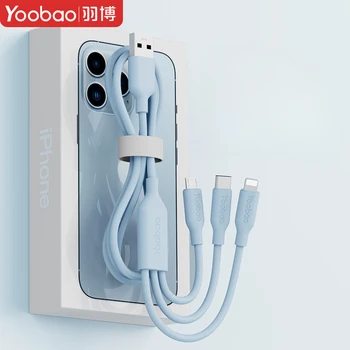 YoobaoFast Зарядный Кабель Type C USB C Жидкий Мягкий Силиконовый Шнур Для Передачи Данных Huawei Xiaomi 1/1.5/2 м Мобильный Телефон USB-C Зарядное Устройство Провод