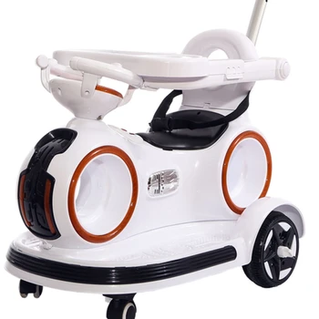 Zl Baby с тележкой для дистанционного управления, ребенок может сидеть и трясти игрушку-мотоцикл