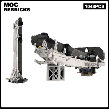 Авиационная серия SpaceX Falcon 9 Transporter Erector MOC Масштабная Ракетная установка Строительные блоки Сборочная модель Кирпичи Детская игрушка
