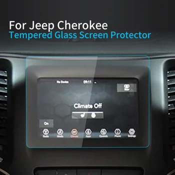 Автомобильные Наклейки Протектор Экрана Для JEEP Cherokee 23 Навигатор Дисплей Закаленное Стекло Защитная Пленка Автомобильные Аксессуары Для Транспортных Средств