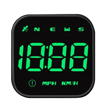 Автомобильный головной дисплей GPS Спидометр со скоростью миль / ч, превышение скорости Автосигнализация Напоминание об усталости при вождении для всех автомобилей, мотоциклов