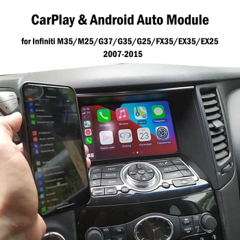 Автомобильный навигатор AZTON Android с видеоинтерфейсом, беспроводной модуль Mirrorlink Apple CarPlay для Infiniti G37X 2010 2011
