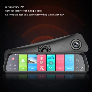 Автомобильный тахограф HD 720P до и после ночного видения, камера с двойным экраном записи, записывающая изображение сзади Специально для автомобиля