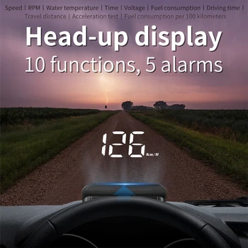Автомобильный цифровой GPS спидометр, одометр, HUD-дисплей, Электронная сигнализация, прямая поставка