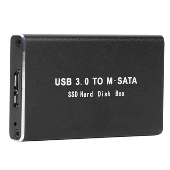Адаптер USB 3.0 для mSATA Корпус для жесткого диска Внешний твердотельный корпус для жесткого диска