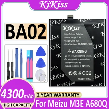 Аккумулятор мобильного телефона BA02 4300 мАч для Meizu M3E A680Q Meilan E BA 02 + Номер для отслеживания