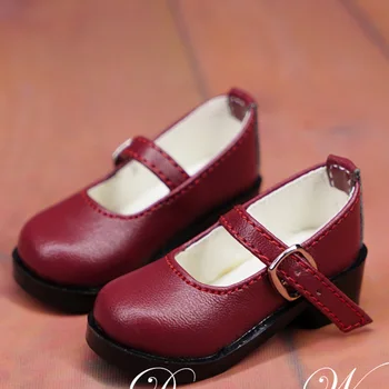 Аксессуары для кукол SD/BJD 1/6 Xiong Sister 1/31/4 1/4 В тон маленьким кожаным туфлям, студенческим туфлям на одной подошве