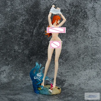 Аниме One Piece Nami Фигурка Модный Сексуальный Пляжный купальник для серфинга Фигурка девушки Коллекция моделей из ПВХ Статуя Кукла Подарочная игрушка