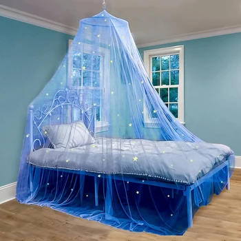 Балдахин Прочный 2 размера Потолок в общежитии Украшение балдахина для кровати принцессы Ежедневное использование Детская кровать Балдахин Занавеска для кровати