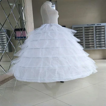 Белая свадебная нижняя юбка с кринолином, нижняя юбка для свадебного платья
