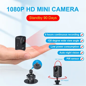 Бесплатная Доставка Micro Dvr 1080p Dv Видеокамера С Датчиком Движения Md29 Ночная Спортивная Видеокамера Веб-Камера Прямая Поставка