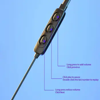 Беспроводные наушники, подвешенные на шею, Стерео Объемное звучание, Bluetooth-совместимый сабвуфер 5.0, Беспроводные гарнитуры для ежедневного использования