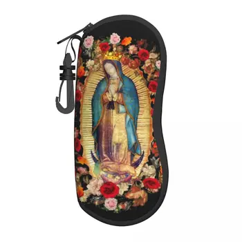 Богоматерь Гваделупская, Мексиканская оболочка Девы Марии, футляр для очков, футляр для очков Католической Святой Мексики, защитная коробка для солнцезащитных очков