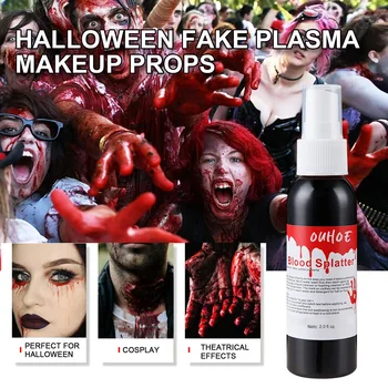 Брызги крови на Хэллоуин, потому что Ультрареалистичный поддельный плазменный спрей с кровью вампира, зомби, реквизит для макияжа, реквизит для моделирования атмосферы
