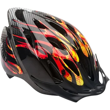 Велосипедный шлем для мальчиков Bike Thrasher, оранжевое пламя, детский