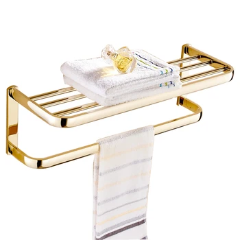 Вешалка для полотенец Золотая Вешалка для банных полотенец Стеллаж Для хранения Подвесная ванная Комната Антикварное оборудование для ванной Комнаты Подвесной держатель для полотенец