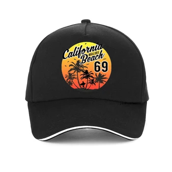 Винтажная пляжная шляпа California Malibu, модная пляжная бейсболка с мультяшным принтом, мужская женская летняя шляпа дальнобойщика snapback gorras