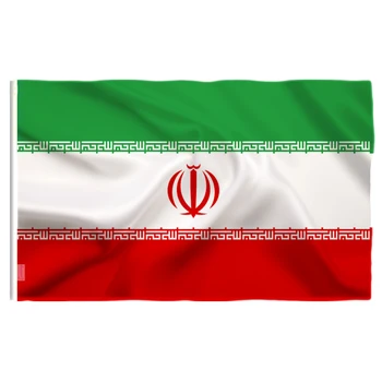 Волна 90 x 150 см, Иран, иранский флаг, печать из полиэстера, высококачественный флаг для украшения помещений и улицы.