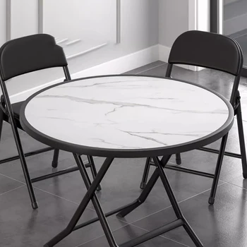 Выдвижные Складные Обеденные столы для завтрака, Обеденные столы с круглым центром, Кофейные столики класса люкс Mesa De Cocina Мебель для дома