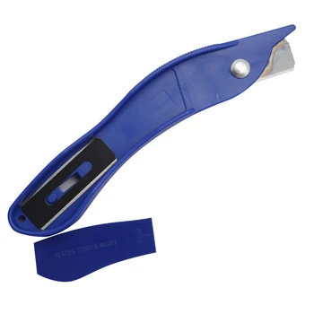 Высококачественный безопасный универсальный нож для резки бумажных карточек, кожаного ковра, нож с фиксированным лезвием и пластиковой ручкой, коробка для хранения лезвий