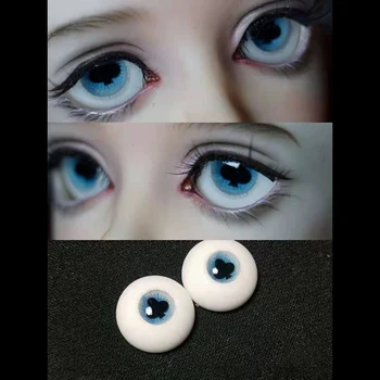 Глазное яблоко куклы из смолы 14 мм, аксессуары для куклы с голубыми глазами для куклы 1/6 1/4 BJD, глазное яблоко ручной работы, сделай сам