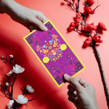Денежные конверты Year Red в бумажных пакетах Dragon С новым Традиционным китайским карманом