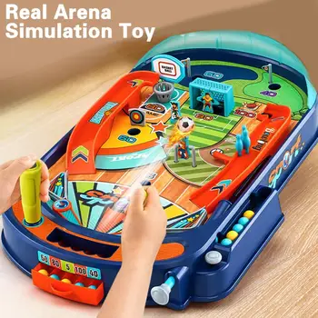 Детские настольные игры с пинбольным автоматом, детские настольные игры с мраморной машинкой, игрушки Монтессори, семейные интерактивные игрушки для родителей и детей