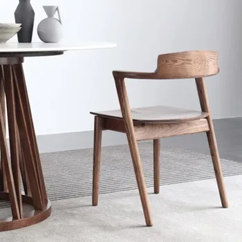 Дизайнерский стул для кафе, Винтажный Минималистичный Деревянный Простой стул для кафе, Мебель для дома в гостиной