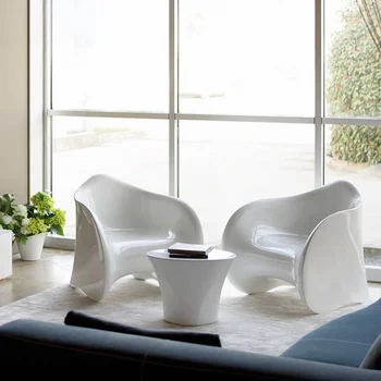 Дизайнерское кресло-летучая мышь из стекловолокна, креативное кресло для отдыха на открытом воздухе Alien Villa Hotel