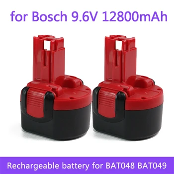 Для Bosch BAT048 9,6 В 12800 мАч NI-MH Аккумуляторная Батарея Электроинструменты Аккумулятор для Bosch PSR 960 BH984 BAT048 BAT119 L50