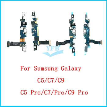 Для Samsung Galaxy C5 C7 C9 Pro C5000 C5010 C7000 C7010 C9000 C9010 USB Док-станция Для Зарядки Разъем Порта Jack Гибкий Кабель