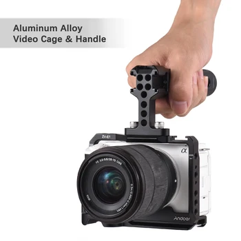 для камеры Sony ZV-E1, каркас для камеры из алюминиевого сплава, видеокамера с креплениями для холодного башмака, многочисленные сменные резьбы на 1/4 дюйма