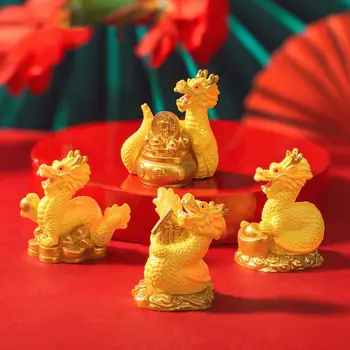 Дракон Коллекционный для показа Мини Фигурка дракона Очаровательные китайские новогодние фигурки дракона Очаровательный микро пейзаж для дома