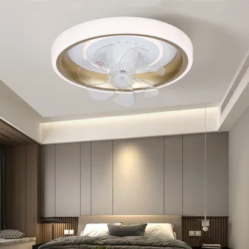 Европейская потолочная вентиляторная лампа для гостиной спальни столовой Потолочные вентиляторные светильники Creative Smart Shaking Head Fan