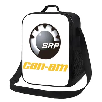 Женская сумка-тоут с логотипом BRP ATV Can Am с изоляцией для ланча, портативный термоохладитель, ланч-бокс для еды, для работы, учебы, путешествий