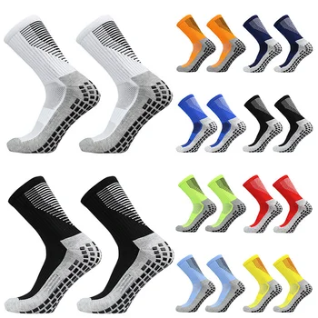 Женские футбольные носки, нескользящие носки, мужские и спортивные носки 2023 года выпуска, новые футбольные баскетбольные носки с силиконовой подошвой