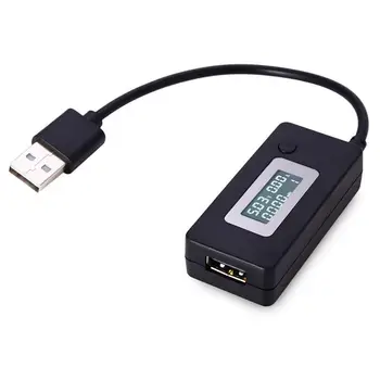 ЖК-USB Детектор Вольтметр Амперметр Зарядное Устройство Тестер Емкости Измеритель напряжения Тока Зарядное устройство QC2.0 3-15 В