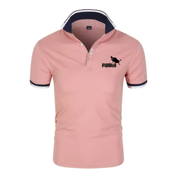 Забавная Модная Молодежная футболка для гольфа 2023, Летние Высококачественные Мужские рубашки поло, повседневная Дышащая быстросохнущая мужская рубашка Поло с коротким рукавом