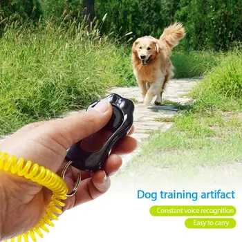 Звуковое устройство для дрессировки собак Регулируемый Кликер для дрессировки Пластиковый Тренажер для дрессировки собак Звуковое устройство для дрессировки отпечатков лап домашних животных